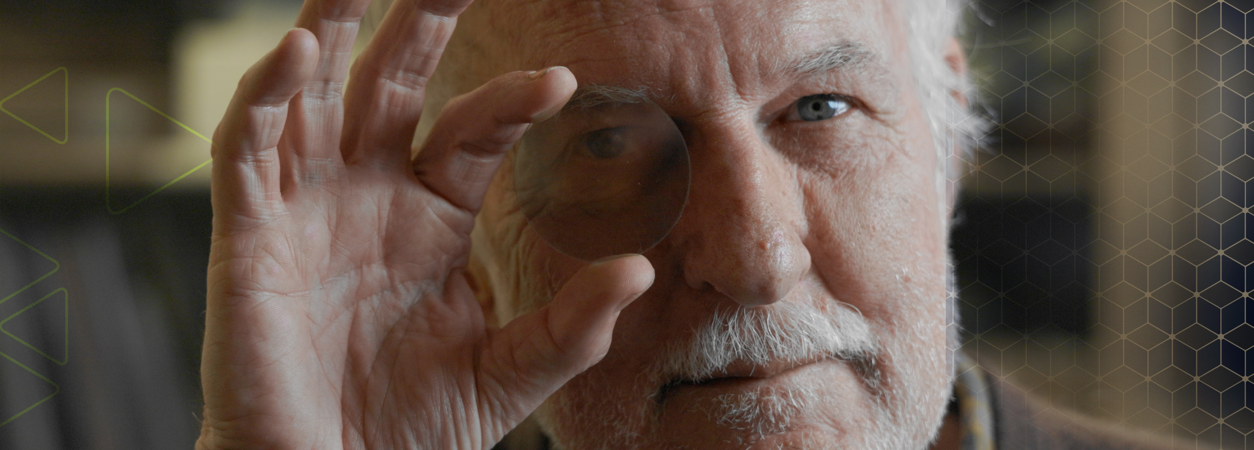 Walter de Heer with a Graphene Wafer, Georgia Tech