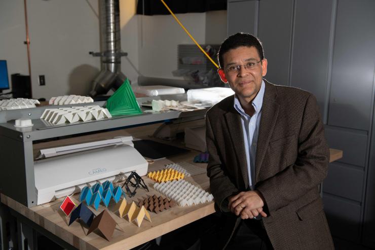 <p>Glaucio Paulino, a professor in the Georgia Tech School of Civil and Environmental Engineering. (Credit: Allison Carter)</p>