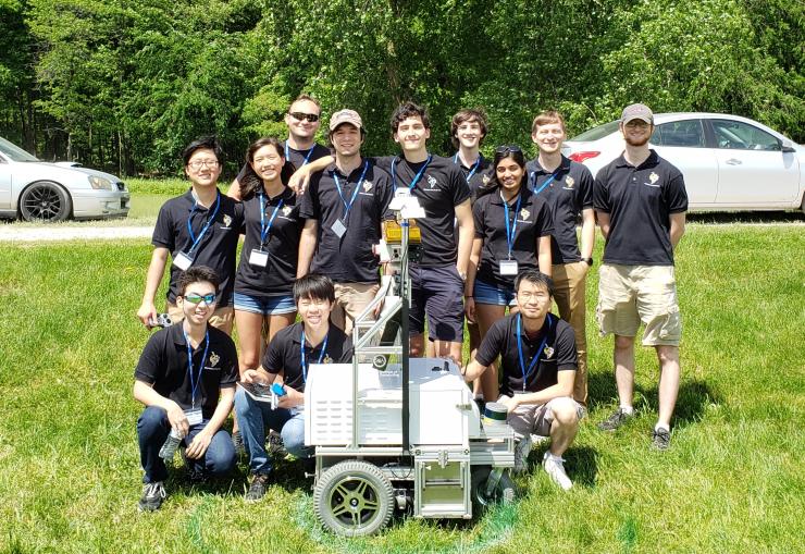 <p>The RoboJackets team at IGVC 2019 (Credit: RoboJackets)</p>