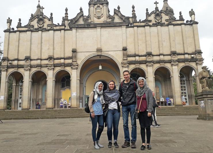 <p>The Capstone team of Libi Medical in Ethiopia (left to right): Hannah Geil, Elizabeth Kappler, Yahia Ali, and Elianna Paljug.</p>