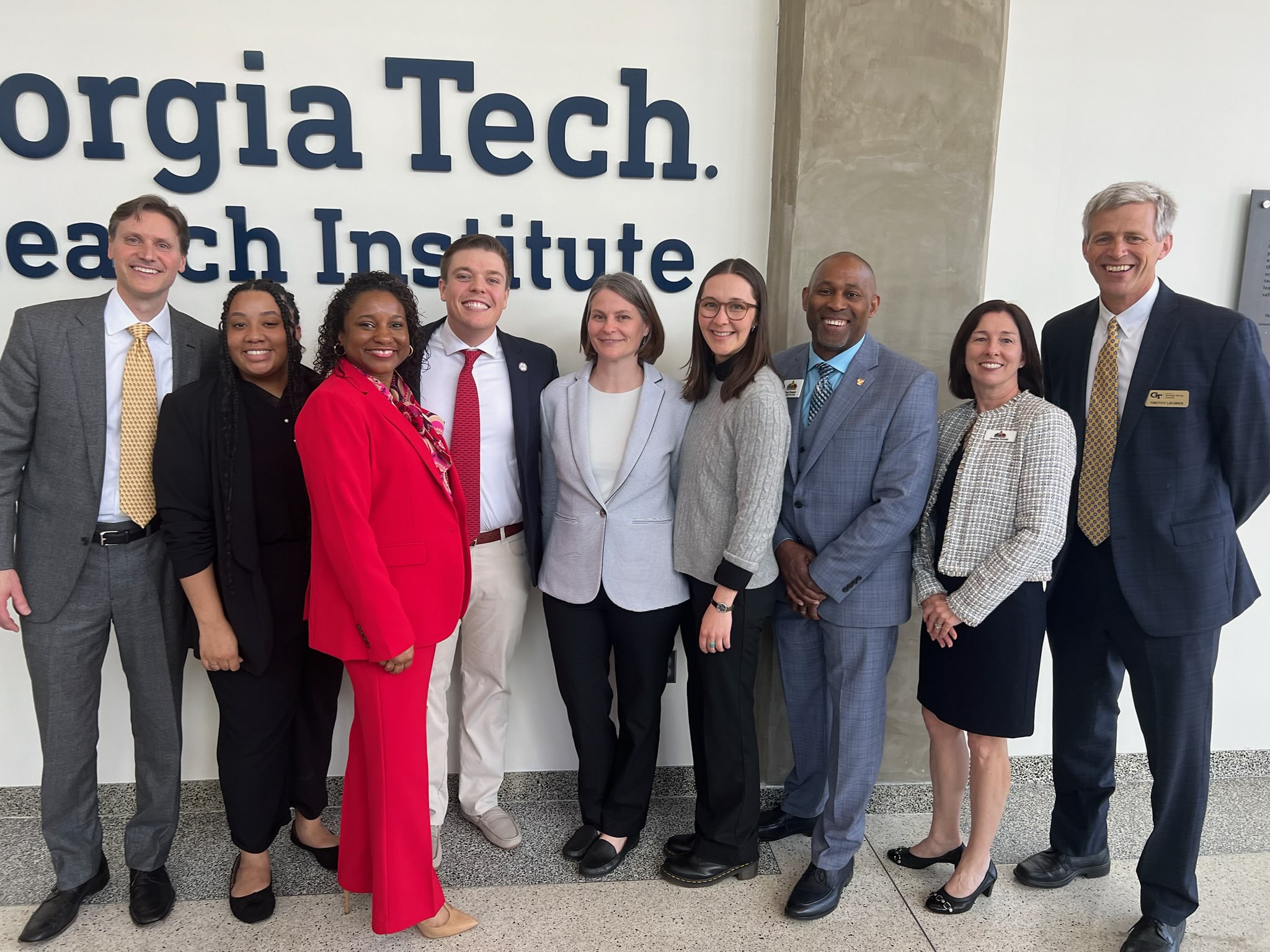 From the Left: Richard Simmons (SEI), Jordann Shields (SEI), Chandra Farley (City of Atlanta), John R Seydel (City of Atlanta), Catherine Mercier-Baggett (Southeast Sustainability Directors Network), Rachel Usher (SSDN), Tony Powers (City of Decatur), Andrea Arnold (City of Decatur), Tim Lieuwen (SEI)