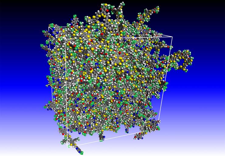 NFA-based organic photovoltaic, atomic details