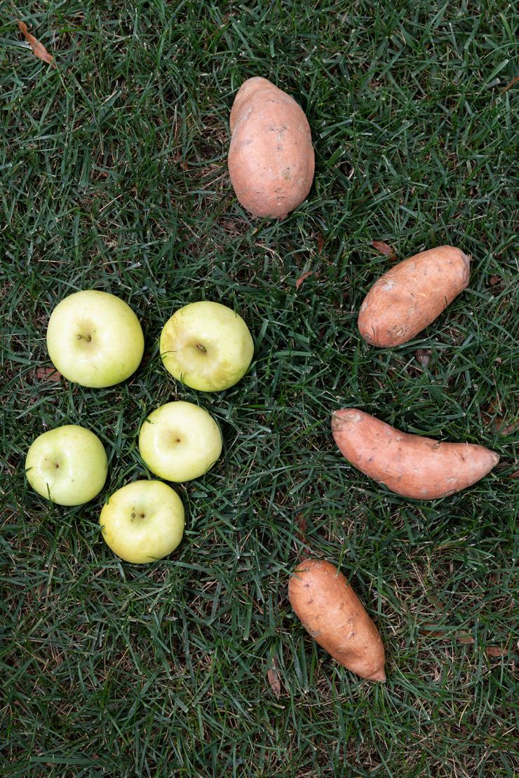 apples and sweet potatoes