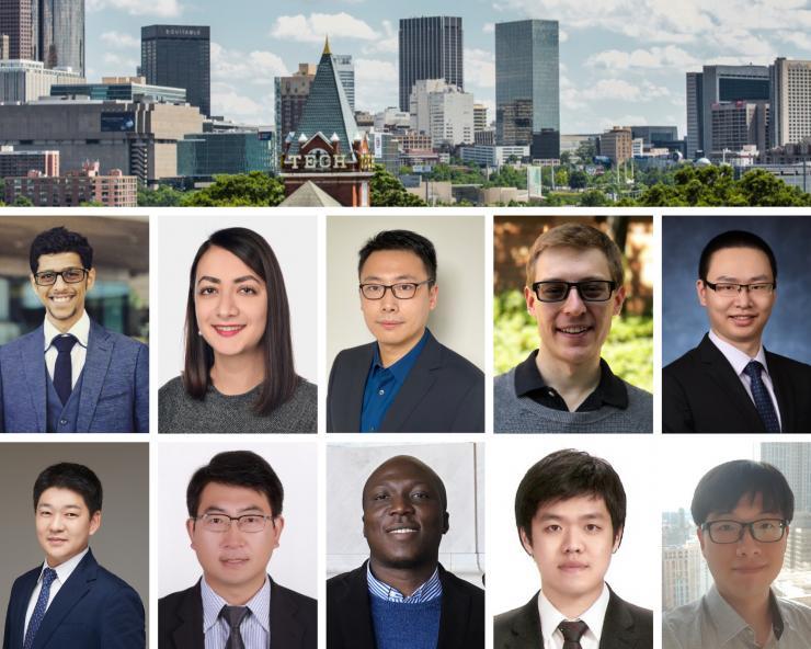 <p>New Engineering Faculty Members, All Hailing from Georgia Tech ECE. Top row (l-r): Maad Alowaifeer, Bahar Asgari, Ningyuan Cao, Zackory Erickson, and Yan Fang. Bottom row (l-r): Min-gu Kim, Jingfei Liu, Oluwaseun Sangodoyin, Wonbo Shim, and Jong-Hyeok Yoon.</p>