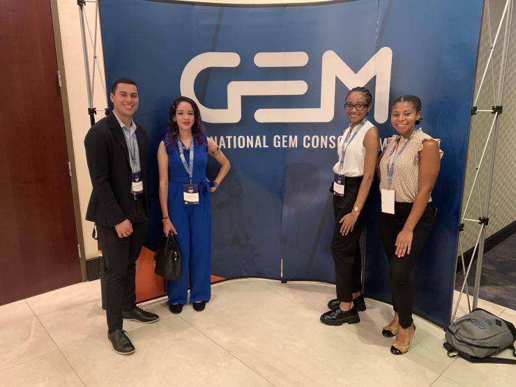 <p><em>Carolina Colón with other GEM fellows at the annual GEM conference in fall 2022 (Photo Credit: Carolina Colón). </em></p>