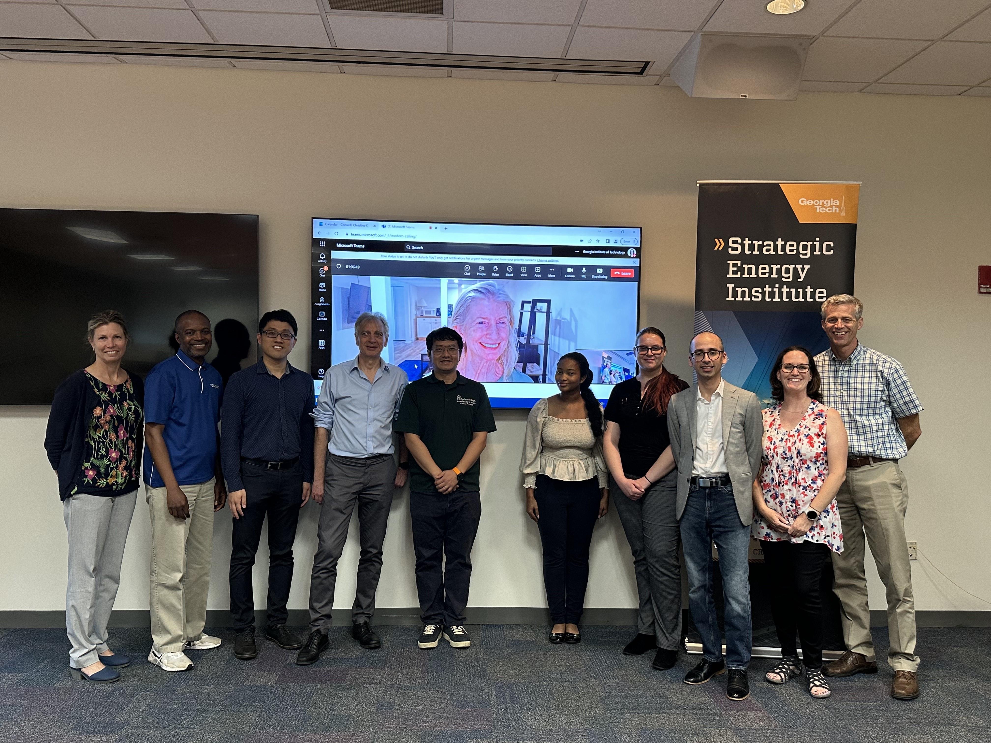 The 2023 Energy Faculty Fellows with the Georgia Tech Hosts