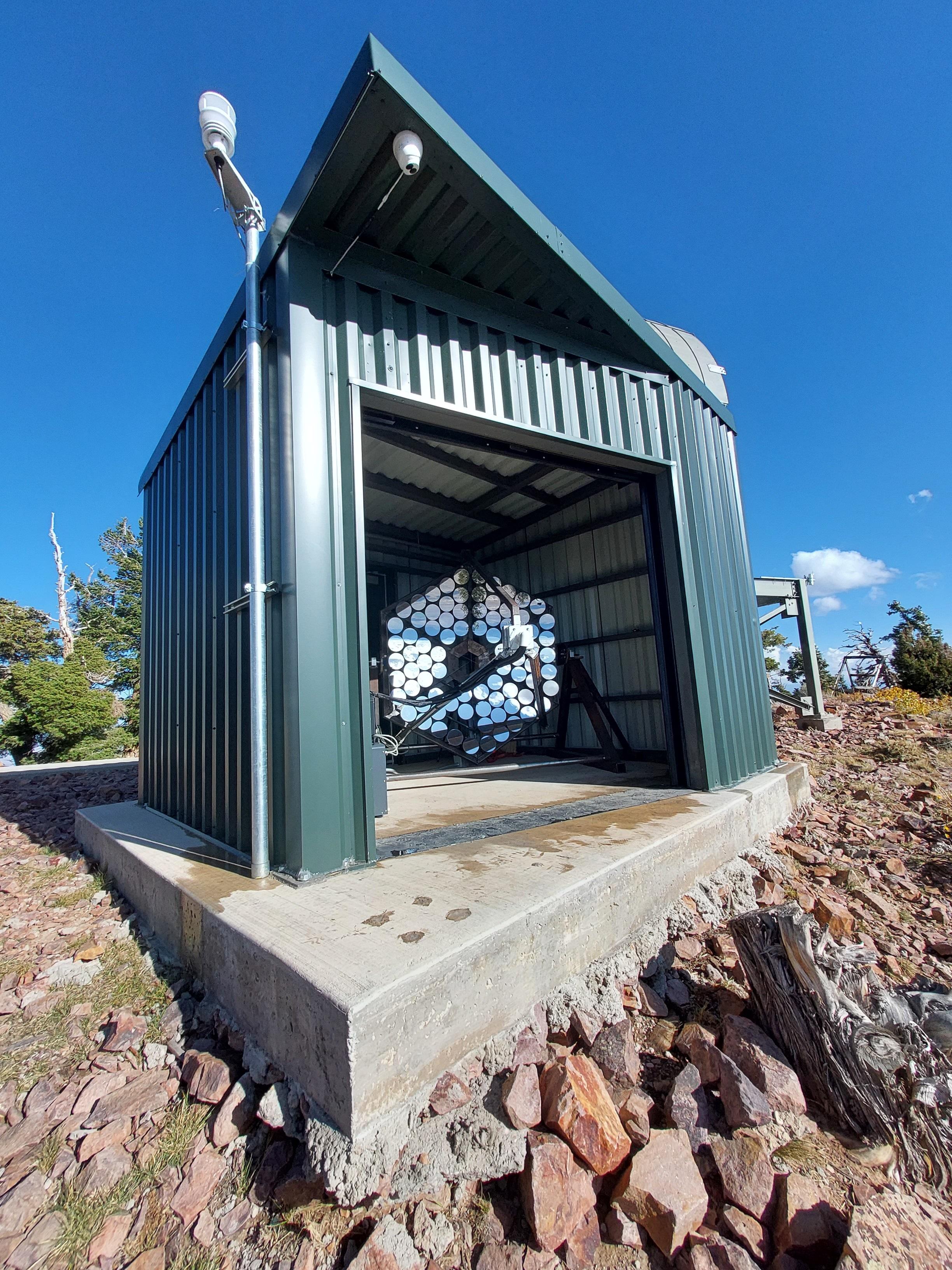 The Trinity Demonstrator telescope. (Photo Nepomuk Otte)