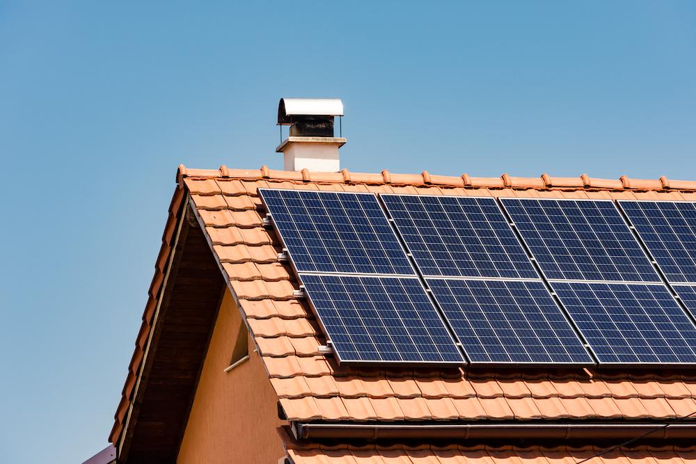 House with solar panels