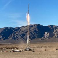 rocket launch conducted as part of Georgia Tech's space research